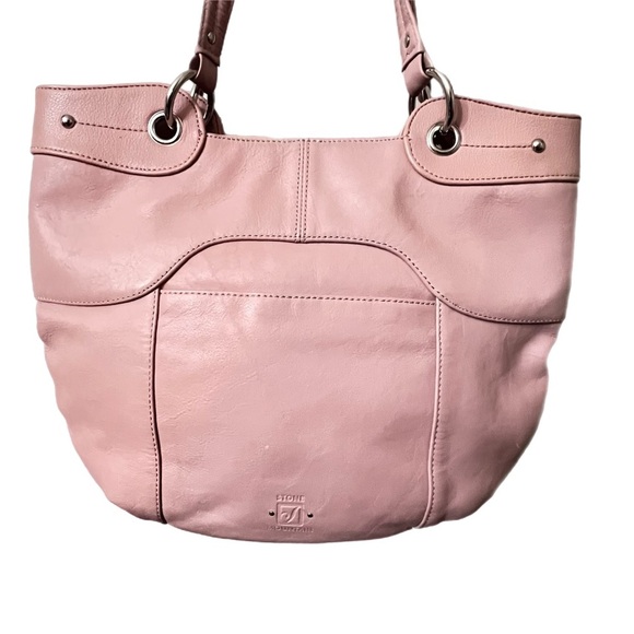 The Stone Mountain Pink Leather Women's Bag - Picture 2 of 8